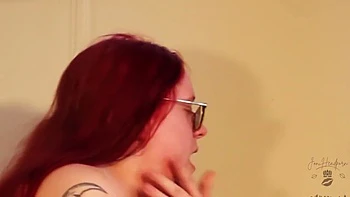 Nerdy Ginger Bbw Gets Light Headed Blowing Her 1st Bbc