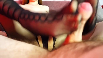 Babe In Nylon Suit Gives You A Footjob With Sunako Kirishiki