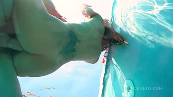 Underwater Deppthroat, Ass Licking, Fucking, Cum Eating