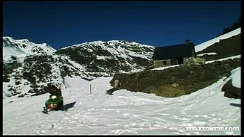 Liliane Tiger Has Her Perfect Ass Invaded on a Snowmobile - Private Porn Sex Videos