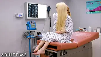 ADULT TIME - Kenzie Reeves Super Soaks Her MILF Doctor with Pussy Squirt!