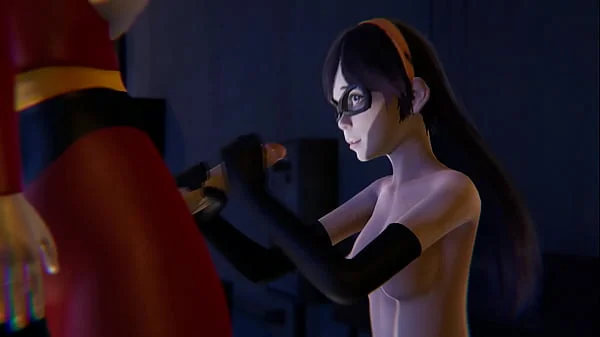 Futa Incredibles - Violet gets creampied by Helen Parr - 3D Porn