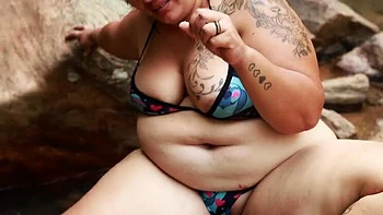 Lexly_16 Outdoor River Fuck with Big Dick Stranger - Latina Blowjob and Cum on Pussy