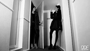 Horny Humiliation : Smoking Hot Lesbians Cram Their Asses