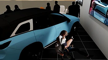 A Couple Is Secretly Fucking at the Car Show