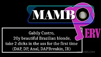 Gabily Castro, 20y Beautiful Brazilian Blonde, Take 2 Dicks In