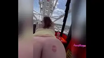 Slut get fucks in public on the Ferris wheel