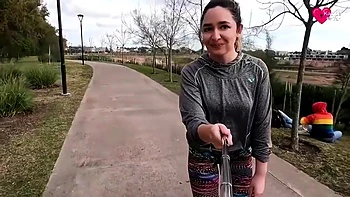 Katrina Van In Van - Girl On Roller Skates Sucks Big Dick