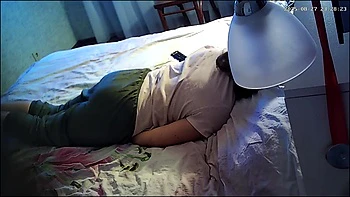 woman having fan and caught