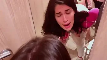 Best risky blowjob and doggy fuck in dressing room
