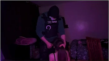 Masked Fantasy - Masked Ghost Cosplayer Teaches Maid A Lesson