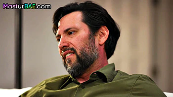 Busty ginger MILF bouncing on lover