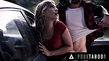 PURE TABOO Desperate Hitchhiker In Trouble Kristen Scott Seduces Escaped Criminal To Save Life