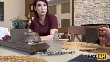 DEBT4k. Guy and the female debtor find a common language thanks to sex