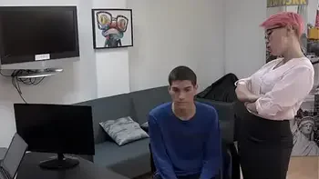 Horny ladyboss loves banging young job candidates