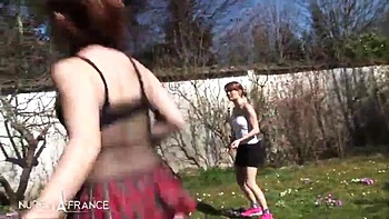 French redhead student deep throats then rides him, then gives up her tight asshole: Porn