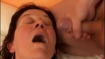 Awesome Hungarian Granny in Stockings: Blowjob, Doggy  Cowgirl Porn