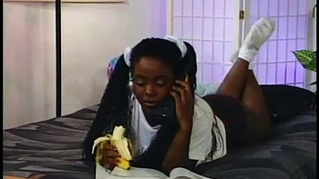 Cute ebony babe banged ft. Cindy Love: Blowjob, Doggy  Anal Porn