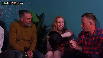 Pretty tied babe pussysmashed by DILF