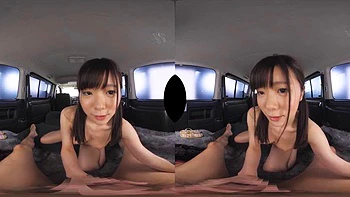 Japanese babe car fucking: Blowjob, Cowgirl  Pov VR Porn