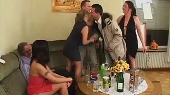 Ebony babe fucked after party: Blowjob, Anal  Interracial Porn