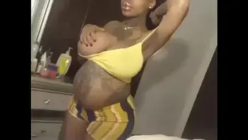 Black ass pregnant belly