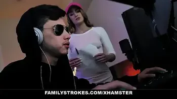 FamilyStrokes - Horny Stepsister (Kenzie Madison) Deepthroats Her Stepbrother