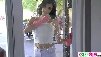Annoying latina teen stepsister always gets her way