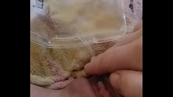 Catheter in wet pussy, can't stop peeing....