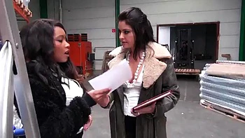 Threesome: Big Tits, Big Ass  Blowjob Porn