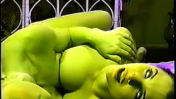 The Tongue Kissing Duel: Big Tits, Vintage  Lesbian Kissing Porn