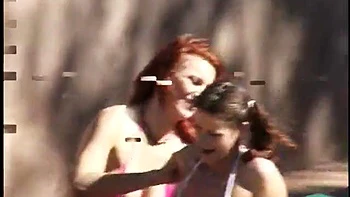 Redhead and her friends enjoying each other
