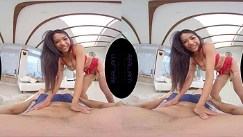 VR hot horny asian fuck: Blowjob, Doggy  Cowgirl Porn