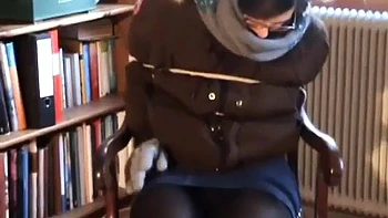 Chair Tied In Winter Jacket: Hardcore, Fetish  Bondage Porn