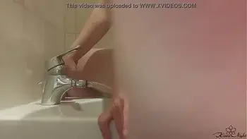 Horny Girl Masturbte Right in Airport Toilet