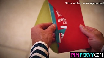 Stepdad Unwraping And 18yo Girl Stepdaughter With Theodora Day