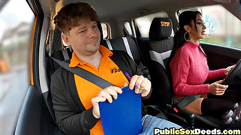 Big-titted cougar learns cockriding