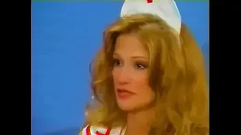 Naugthy nurse pleasures herself in front of the mayor