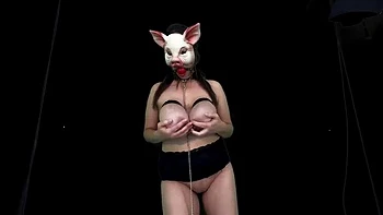 VeeVee Vixen's Huge Natural Tits Get Milked & Pussy Fucked Hard with Vibrator Wand