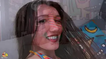 Maya Woulfe jerks her cunt until it squirts and then fucks her creepy roommate for the cream pie -- and after that, a second load!