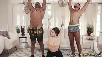 Indica Flower Do Some Energy Helaing With Big Black Cocks