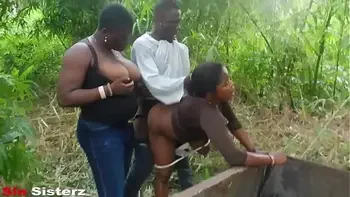FUCKING  ABOKI BIG BLACK COCK IN MY MAMA FARM