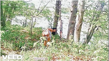 Korean Solo Female Does Public Cosplay Skirt Walking Nude