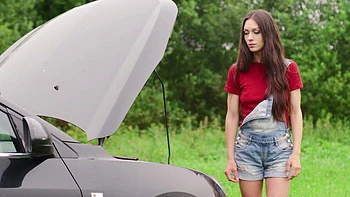 Arwen Gold gets banged in the car by a couple