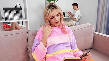 Two cute girls maddy and novella are having a good time with a guy