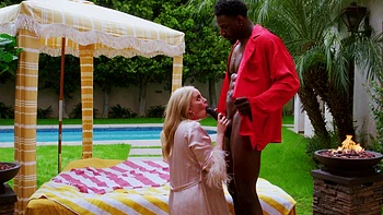 Two hot cougars are having a great time with jax and charlie by the pool