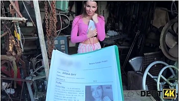 Arina Shy Didnt Pay Her Debt And Got Face Fucked Instead