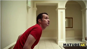 Sam Bourne And April Velvet In Hot Milf Is Making Milkshakes With Her Horny Neighbour And Let Her Husband To Taste It