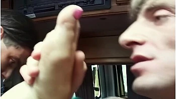 Long Haired Blonde Milf Sam Bonds Threesome In The Van - Pascal White, Ray Wells And Jay Sweet