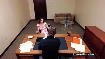 Principal Enjoys Hispanic Wifes Boobies